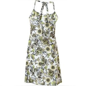Prana Floral Patterned Dress - Green and Black
